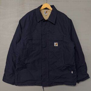 Carhartt Fire Resistant‎ Jackets Duck Navy Blue Quilt Lined XL